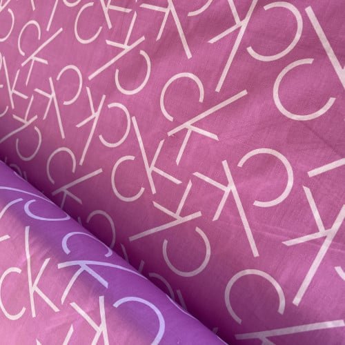 Pościel Beżowo Złota Calvin Klein na różowym Euro - obrazek 2